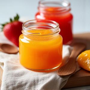 Frascos de mermeladas artesanales caseras